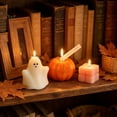 thumbnail image 5 of Halloween Candle Set, Ghost Pumpkin Candles, Aromatherapy Candle Gift, 3Pcs Soy Wax Decorative Lights for Fall Party Home Decor, 5 of 8