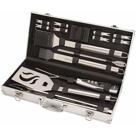Deluxe Grill Tool Set 20-Piece Grill Set BBQ Accessories with Aluminum Case Stainless Steel Grilling Accessories BBQ tools Grilling Gifts for Men Father’s Day Gifts for Dad Husband