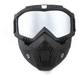 thumbnail image 1 of Mascara Y Goggles Motociclismo Tornasol Plateado Malubero Malu2044, 1 of 3