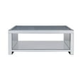 thumbnail image 3 of Acme Noralie Coffee Table Clear Glass, Mirrored & Faux Diamonds, 3 of 5