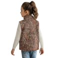 thumbnail image 2 of Garronmavis Cute Brown Camo Girls Sleeveless Vests 4T Wind Proof Girls Outerwear Vest Sleevless Versatile Fall Winter Warm Outerwear With Pockets Soft Fall Outfits Fashion Clothing, 2 of 7