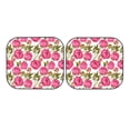 thumbnail image 3 of Uemuo Rose Flowers Printed 2 PCS Car Windshield Sun Shade, Auto Sun Heat and UV Rays Blocker, Foldable Automotive Front Window Sunshade Protector, 3 of 7