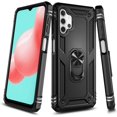 thumbnail image 5 of FYBTO Case for Samsung Galaxy A32 5G with Tempered Glass Screen Protector (Maximum Coverage), Metal Magnetic Ring Stand Holder, Full-Body Military Shockproof Protective Heavy Duty Phone Case (Blue), 5 of 5