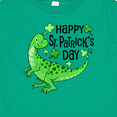 thumbnail image 4 of Inktastic Happy St. Patrick's Day Green Dinosaur Boys or Girls Baby T-Shirt, 4 of 5