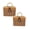Brown-2Pcs, variant on Wicker Picnic Basket, 6.3"x6.3"x9.4" Vintage Storage Hamper with Lid and Handle, Rattan Woven Suitcase Makeup Organizer for Travel Camping Outdoor Party