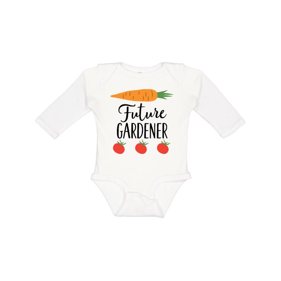 Inktastic Gardening Future Gardener Boys or Girls Long Sleeve Baby Bodysuit