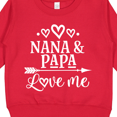 thumbnail image 3 of Inktastic Nana Papa Love Me Grandkids Toddler Sweatshirt, 3 of 4