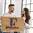 thumbnail image 4 of Jioakfa Independence Day Decorations Clearance 50% 4Th Of July Door Mat Patriotic Doormat Entryway Rug Welcome Independence Day Doormat Stain And Fad Patriotic Decor Welcome Outdoor Mat F, 4 of 5