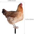 thumbnail image 2 of 1 Set Acrylic Lawn Chicken Stake Decoration Simulation Chicken Insert Realistic Hen and Chick Yard Art for Outdoor Garden Decor, 2 of 9