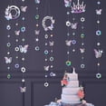 thumbnail image 3 of Cheerland Iridescent Lavender Butterfly Flower Garland,  Card Paper, 7pcs, 3 of 7