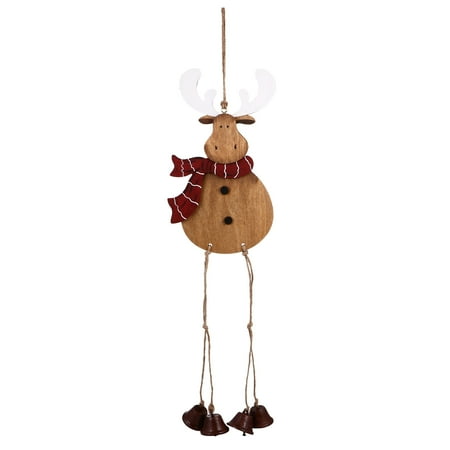 

1Pc Christmas Bells Decoration Christmas Bells Hanging Pendants Wooden Craft