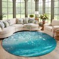 Underwater Bubbles Area Rug 3', Non-Slip Washable Round Indoor rug ...