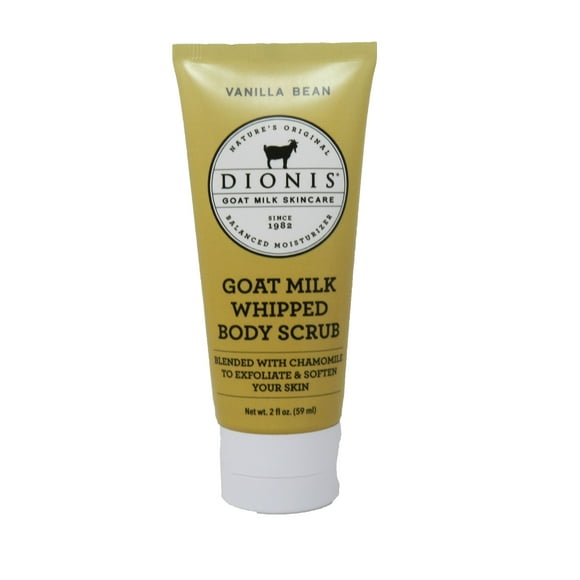 Dionis Goat Milk Whipped Body Scrub Vanilla Bean 2 Ounces