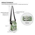 thumbnail image 6 of HELLHERO Crossbody Bags Polyester 2 Layers Underarm Shoulder Bag for Daily Use, Tropical Leaves Leopard, 6 of 7