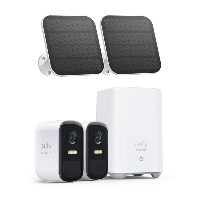 Cámara de seguridad eufy Security EufyCam 2C Kit de 2 cámaras con panel solar