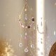 thumbnail image 5 of Carillón de viento de cristal, atrapasueños de luz de luna de Metal, colgante para decoración de la habitación del hogar (púrpura) Ehuebsd Libre de BPA, 5 of 8
