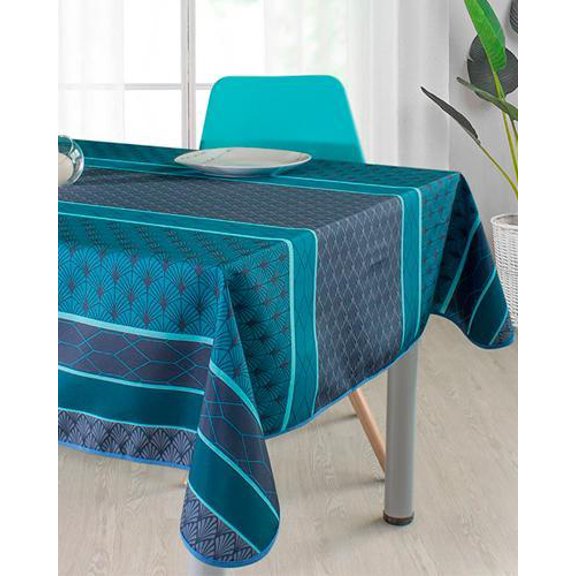 Asimetric 100% Polyester, Stain Resistant Tablecloth 51 x 59 inch