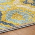 thumbnail image 5 of Addison Rugs Dream Shag Premium Machine Washable Transitional Tribal, Boho Yellow Runner Rug, 2'3" x 7'6", 5 of 8