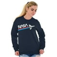 thumbnail image 4 of NASA Worm Logo American Space Shuttle Unisex Plus Size Sweatshirt Brisco Brands 5X, 4 of 5
