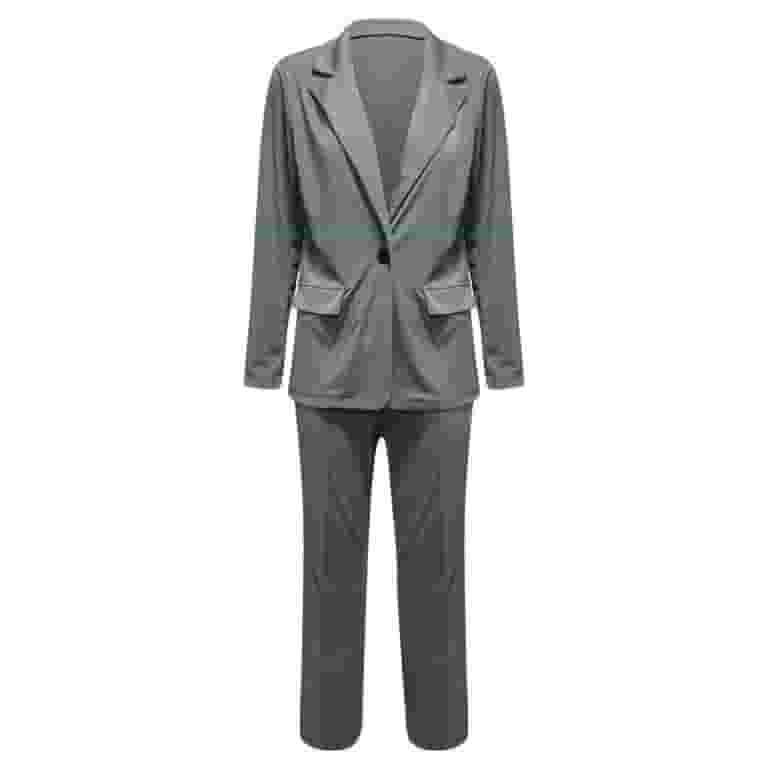 Fnhpitd Suits Women's Two Piece Lapels Suit Set Office Business
