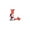 L, variant on Christmas Letter Ornament, Red Alphabet Initial T Hanging Decoration with Snowman Christmas Tree Ornament for Family Name Display