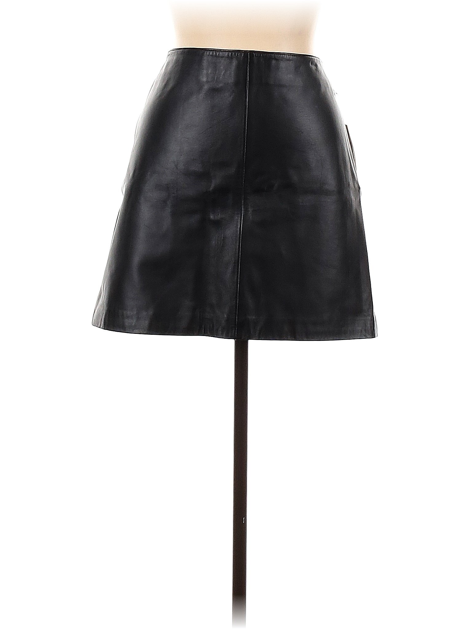 black leather skirt size 12