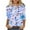 Sky Blue Plus Size Blouse for Women_e, variant on CYMMPU Blouses for Women Dressy Casual T-Shirts 3/4 Sleeve Round Neck Floral Printed Loose Fit Fall Fashion Shirts Spring Tops Lightweight Basic T-Shirts S