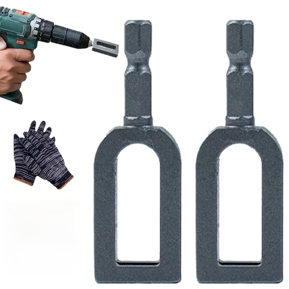Electric Drill Wire Twisting Tool, Heavy Duty 1/4" Hex Shank Wire Twister with Twisting Sleeve, Drill Attachment for Rebar Tying, Fencing and Construction Use