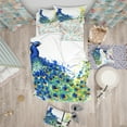 thumbnail image 2 of Designart 'Exotic Peacock Watercolor' Modern & Contemporary Duvet Cover Set, 2 of 2