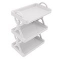 thumbnail image 1 of Wall Storage Rack, Simple Style Strong Bearing Capacity Space Saving Drain Hole Multipurpose Wall Mounted Shelf  for Kitchen White,Gray, 1 of 8