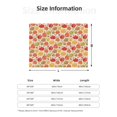 thumbnail image 5 of Rateoe Cute Colorful Pumpkins Pattern Flannel Throw Blanket, Ultra-soft Blanket for Bed, Couch, Car, Hypoallergenic Anti-pilling blanket-60"x50"(Horizontal), 5 of 6