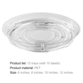 thumbnail image 4 of SamFansar 10 Set Planter Tray Leak-proof Reusable BPA Free Promote Growth Plant Pot Saucer, 4 of 7