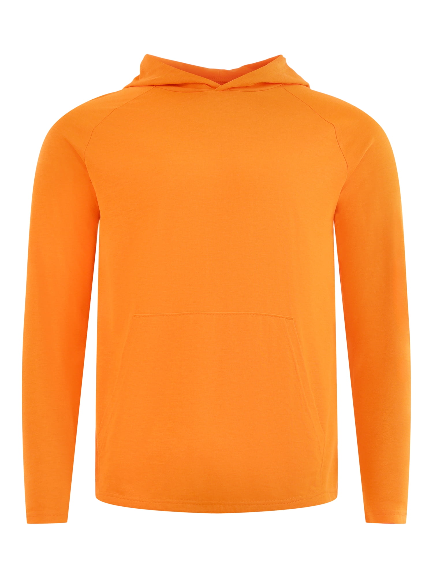 Athletic Works Men's Tri Blend Long Sleeve T-Shirt Hoodie, Sizes S-3XL