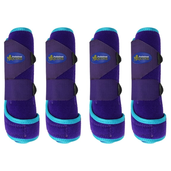 Horse  Medium Professional Equine 4 pack Sports Medicine Splint Boots 4125C
