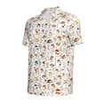 thumbnail image 4 of Wukai Mushrooms And Butterflies Men’s Polo Shirts,Quick-Dry Athletic Shirt,Classic Fit Shirts-Small, 4 of 8