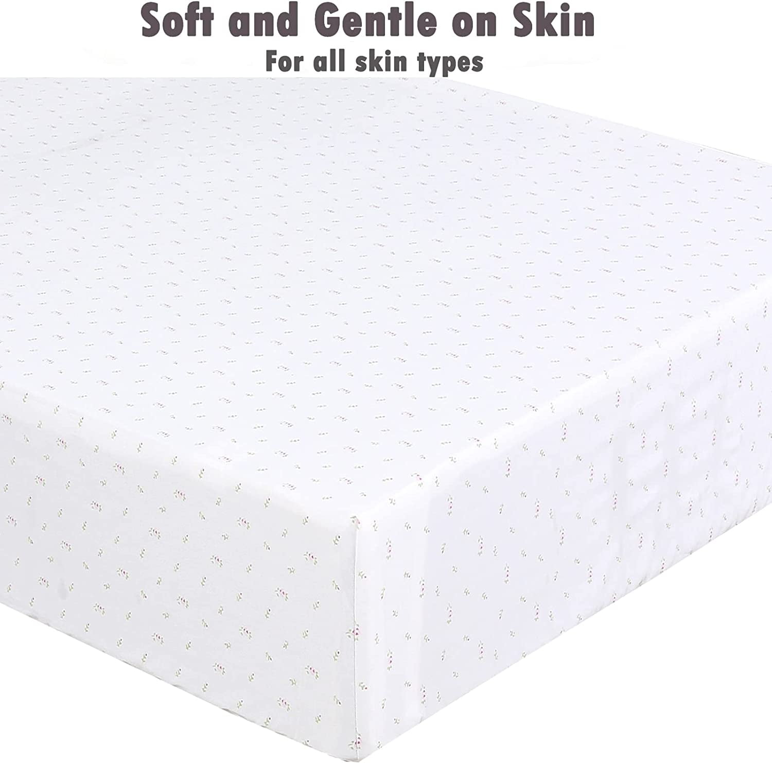 Danica 100% Cotton Fitted Baby Crib Sheet 3 Pack for baby Boys Girls |Standard Crib And Toddler Mattress Sheets | 28x52 Inch (3PK, Butterfly Garden)