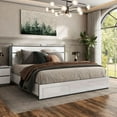thumbnail image 5 of Furniture of America Misti Contemporary Wood Storage King Bed in White, 5 of 8
