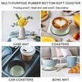 thumbnail image 6 of Sage Green Coasters Set of 2, Farmhouse Sage Green White Striped Absorbent Coasters for Drinks, Coaster for Bar Office Dining Coffee Table Accessories Decor, Non Slip Round Desk Coaster, 6 of 9