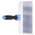 thumbnail image 3 of Cuchillo de masilla de acero inoxidable Cuchillo de cinta raspadora Espejo de acero inoxidable Pulido Cinturón de mantenimiento de automóviles Mango antideslizante de goma suave Tamaño (12inches), 3 of 8