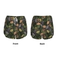 thumbnail image 5 of Lsque Camouflage Skulls Printed Women's Running Shorts with Liner Pockets,Elastic Quick Dry Workout Athletic Gym Yoga Shorts,Womens High Waist Shorts-Medium, 5 of 9