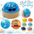 thumbnail image 2 of Mystery Seashell Dumpling Squishy, Colorful Cute Bao Bun Dumplings Squeeze Balls Stress Relief Sensory for Holiday & Birthday Gifts (Random), 2 of 11