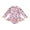 Pink, variant on Toddler Baby Girl Rash Guard One Piece Swimsuit Cute Floral Print Long Sleeve Zip Up Bathing Suit Swimwear