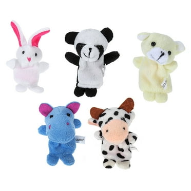 Oraceous 1 Set of Infant Adorable Animal Finger Puppets Lovely Educational Plaything