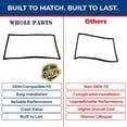 thumbnail image 7 of Whole Parts Refrigerator Door Seal Gasket (Black) Part# WP4-81048-007 - Replacement & Compatible with Some Whirlpool Refrigerators, 7 of 7
