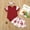 Red, variant on SDJMa Baby Clothing Infant 3pcs Solid Color Short-sleeved Romper Flower Skirt Headband