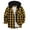 Yellow, variant on zbxnLI Men's Plaid Hooded Shirt Long Sleeve Fall Winter Button down Shirts Casual Fashion Jackets