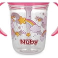 thumbnail image 5 of Nuby FlipNSip Silicone Straw Cup with Handles, Pink, 5 of 7