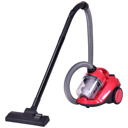 Costway Vacuum Cleaner Canister Bagless Cord Rewind Carpet Hard Floor w Washable (Best Canister Vacuum Under $150)