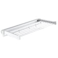 thumbnail image 1 of GROWTH TANK Foldable Clothes Drying Rack, Wall Mounted Towel Rack with 3 Hooks, Space Saver, White, 1 of 9