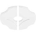 thumbnail image 2 of 34"OD x 7"ID x 11 3/4"C x 1"P Percival Architectural Grade PVC Contemporary Ceiling Medallion, Two Piece, 2 of 11